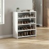 Goya Megapap melamine shoe rack in white color 70x30x80cm