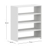 Goya Megapap melamine shoe rack in white color 70x30x80cm