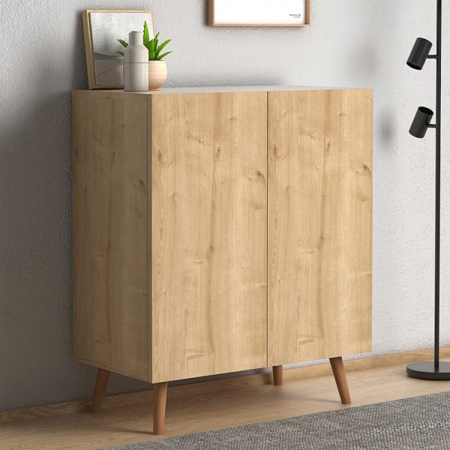 Παπουτσοθήκη μελαμίνης Luce Megapap 12 ζευγών χρώμα oak 70x35x85εκ. Παπουτσοθήκη μελαμίνης Luce Megapap 12 ζευγών χρώμα oak 70x35x85εκ.
