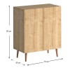 Παπουτσοθήκη μελαμίνης Luce Megapap 12 ζευγών χρώμα oak 70x35x85εκ. Παπουτσοθήκη μελαμίνης Luce Megapap 12 ζευγών χρώμα oak 70x35x85εκ.
