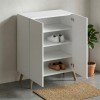 Luce Megapap melamine shoe cabinet in white color 70x35x85cm