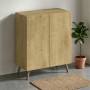 Luce Megapap melamine shoe cabinet in sapphire oak color 70x35x85cm