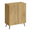 Luce Megapap melamine shoe cabinet in sapphire oak color 70x35x85cm