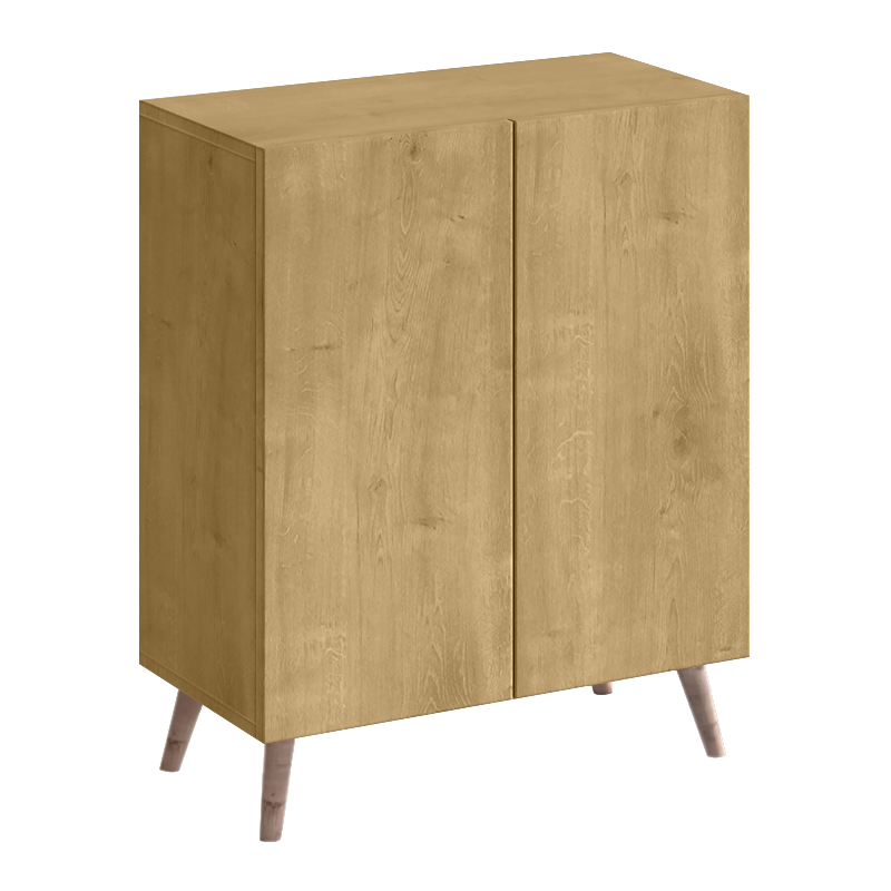 Luce Megapap melamine shoe cabinet in sapphire oak color 70x35x85cm
