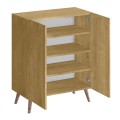Luce Megapap melamine shoe cabinet in sapphire oak color 70x35x85cm