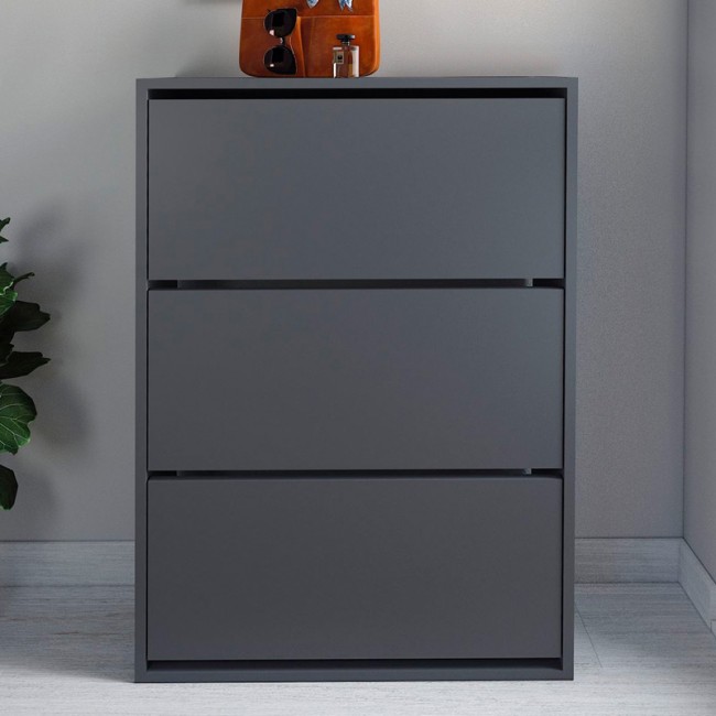 Παπουτσοθήκη μελαμίνης Nave Megapap 18 ζευγών χρώμα ανθρακί 73,6x24x110εκ. Παπουτσοθήκη μελαμίνης Nave Megapap 18 ζευγών χρώμα ανθρακί 73,6x24x110εκ.