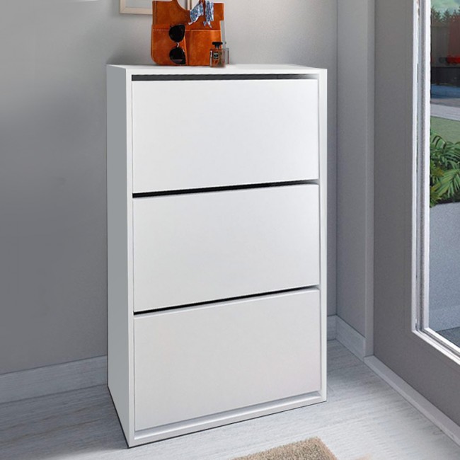 Παπουτσοθήκη μελαμίνης Nave Megapap 18 ζευγών χρώμα λευκό 73,6x24x110εκ. Παπουτσοθήκη μελαμίνης Nave Megapap 18 ζευγών χρώμα λευκό 73,6x24x110εκ.