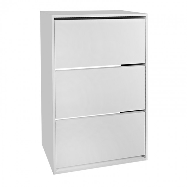 Παπουτσοθήκη μελαμίνης Nave Megapap 18 ζευγών χρώμα λευκό 73,6x24x110εκ. Παπουτσοθήκη μελαμίνης Nave Megapap 18 ζευγών χρώμα λευκό 73,6x24x110εκ.