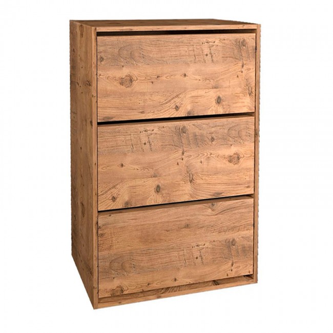 Παπουτσοθήκη μελαμίνης Nave Megapap 18 ζευγών χρώμα pine oak 73,6x24x110εκ.