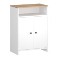 Παπουτσοθήκη - Ντουλάπι Efsun Megapap χρώμα λευκό - sapphire oak 62x35x86εκ.