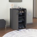 Manolo Megapap melamine shoe cabinet in anthracite color 60x38x81.4cm.
