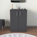 Manolo Megapap melamine shoe cabinet in anthracite color 60x38x81.4cm.