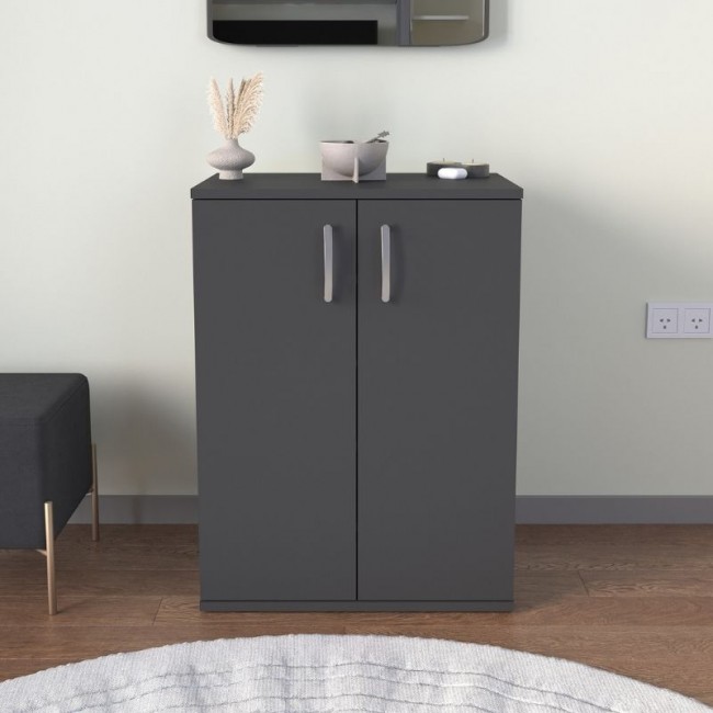 Παπουτσοθήκη - Ντουλάπι Manolo Megapap χρώμα ανθρακί 60x38x81,4εκ. Παπουτσοθήκη - Ντουλάπι Manolo Megapap χρώμα ανθρακί 60x38x81,4εκ.