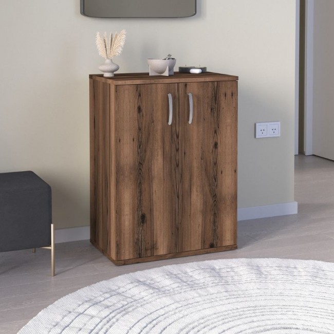 Παπουτσοθήκη - Ντουλάπι Manolo Megapap χρώμα καπνιστή καρυδιά 60x38x81,4εκ. Παπουτσοθήκη - Ντουλάπι Manolo Megapap χρώμα καπνιστή καρυδιά 60x38x81,4εκ.