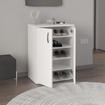 Παπουτσοθήκη - Ντουλάπι Manolo Megapap χρώμα λευκό 60x38x81,4εκ. Παπουτσοθήκη - Ντουλάπι Manolo Megapap χρώμα λευκό 60x38x81,4εκ.