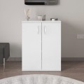 Manolo Megapap melamine shoe cabinet in white color 60x38x81.4cm.