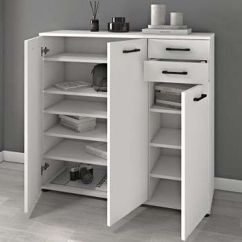 Παπουτσοθήκη - ντουλάπι Polly Megapap χρώμα λευκό 108x35x108εκ. Παπουτσοθήκη - ντουλάπι Polly Megapap χρώμα λευκό 108x35x108εκ.