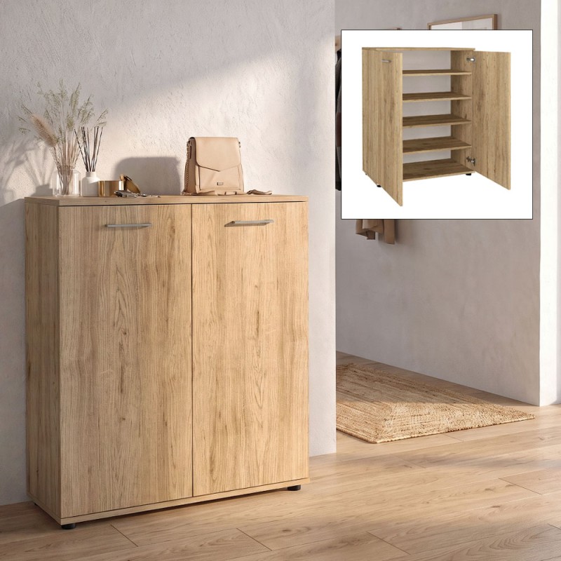 Παπουτσοθήκη Penetra Megapap χρώμα sepet oak 90x35x102,5εκ.