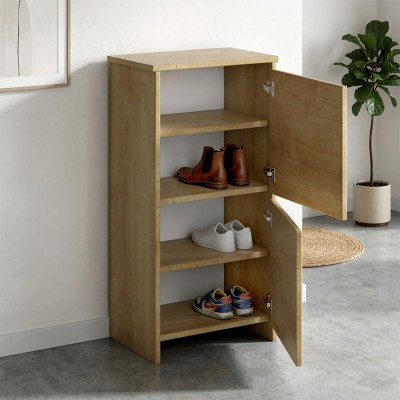 Παπουτσοθήκη Port Megapap χρώμα sapphire oak 48x31x92εκ.