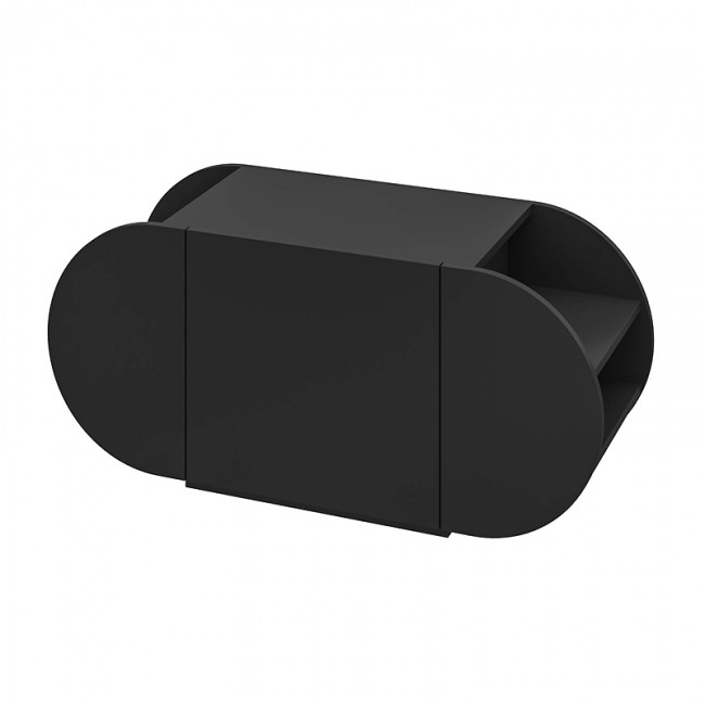 Παπουτσοθήκη Pozy Megapap χρώμα black bute 110x40,4x50εκ.