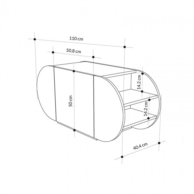Παπουτσοθήκη Pozy Megapap χρώμα black bute 110x40,4x50εκ.