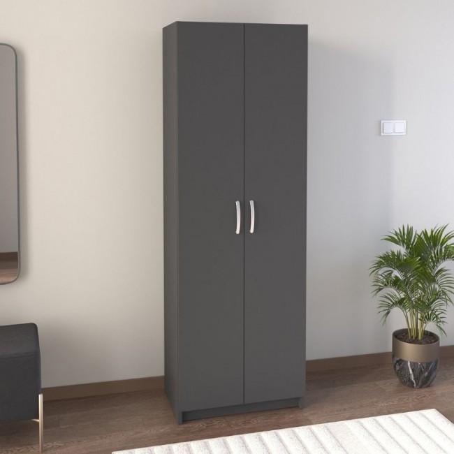 Παπουτσοθήκη Renso Megapap δίφυλλη χρώμα ανθρακί 59,8x37,8x178,5εκ. Παπουτσοθήκη Renso Megapap δίφυλλη χρώμα ανθρακί 59,8x37,8x178,5εκ.