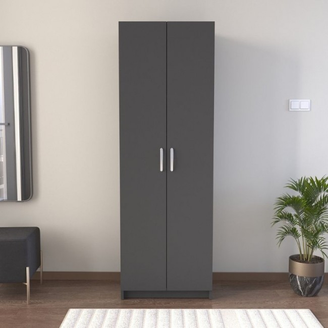 Παπουτσοθήκη Renso Megapap δίφυλλη χρώμα ανθρακί 59,8x37,8x178,5εκ. Παπουτσοθήκη Renso Megapap δίφυλλη χρώμα ανθρακί 59,8x37,8x178,5εκ.