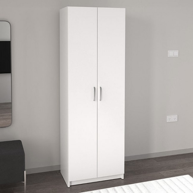 Παπουτσοθήκη Renso Megapap δίφυλλη χρώμα λευκό 59,8x37,8x178,5εκ. Παπουτσοθήκη Renso Megapap δίφυλλη χρώμα λευκό 59,8x37,8x178,5εκ.