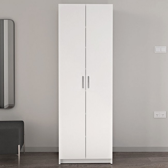 Παπουτσοθήκη Renso Megapap δίφυλλη χρώμα λευκό 59,8x37,8x178,5εκ. Παπουτσοθήκη Renso Megapap δίφυλλη χρώμα λευκό 59,8x37,8x178,5εκ.