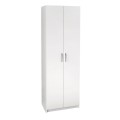 Παπουτσοθήκη Renso Megapap δίφυλλη χρώμα λευκό 59,8x37,8x178,5εκ.