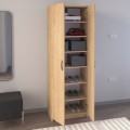 Renso Megapap melamine 2 doors wardrobe - shoe cabinet in sapphire oak color 59,8x37,8x178,5cm.