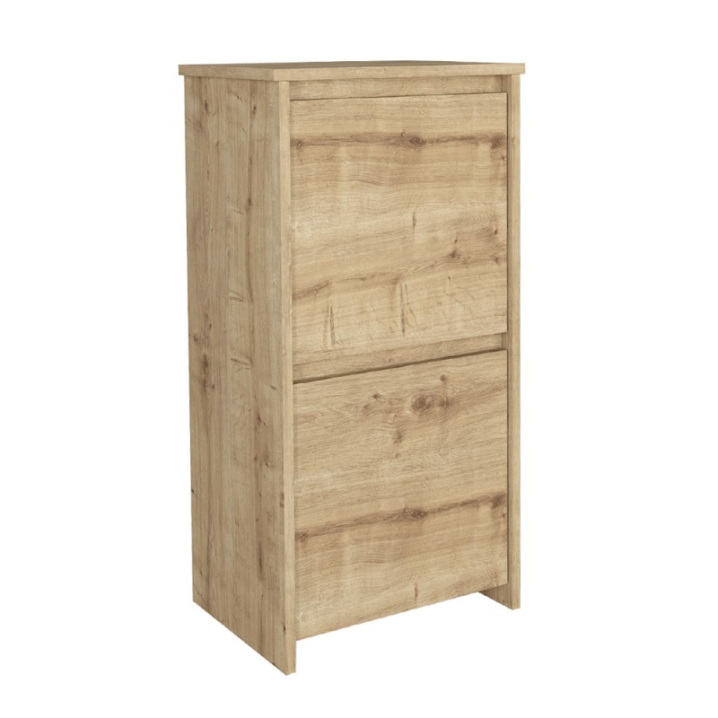 Παπουτσοθήκη Sarpedon Megapap χρώμα sapphire oak 48x35x91,8εκ.