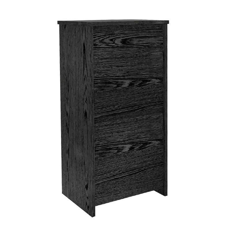 Παπουτσοθήκη Sarpedon Megapap χρώμα sencron black 48x35x91,8εκ.