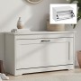 Παπουτσοθήκη MDF χρώμα λευκό 80x30x46εκ.