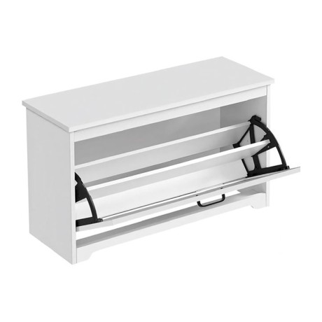 Παπουτσοθήκη MDF χρώμα λευκό 80x30x46εκ.