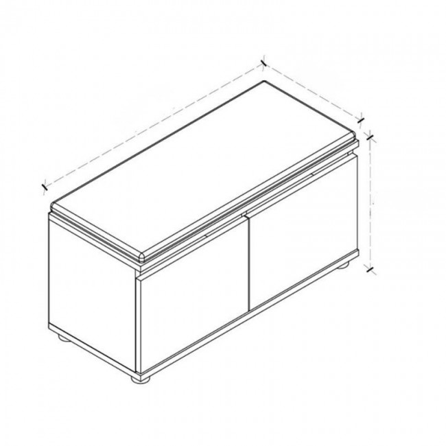 Twain Megapap melamine shoe rack of 8 pairs in white color 80x35x42cm.