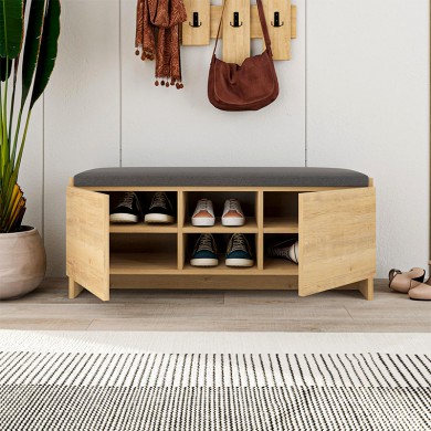 Zulla Megapap melamine entrance furniture in oak color 110x37x43cm.