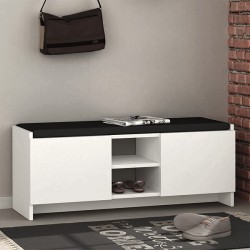 Παπουτσοθήκη Zulla Megapap χρώμα λευκό 110x37x43εκ. Παπουτσοθήκη Zulla Megapap χρώμα λευκό 110x37x43εκ.