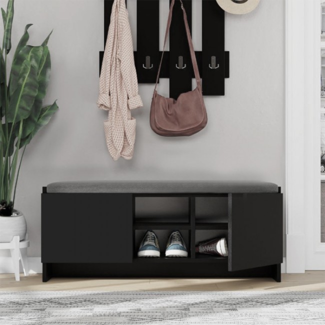 Παπουτσοθήκη Zulla Megapap χρώμα μαύρο 110x37x43εκ. Παπουτσοθήκη Zulla Megapap χρώμα μαύρο 110x37x43εκ.
