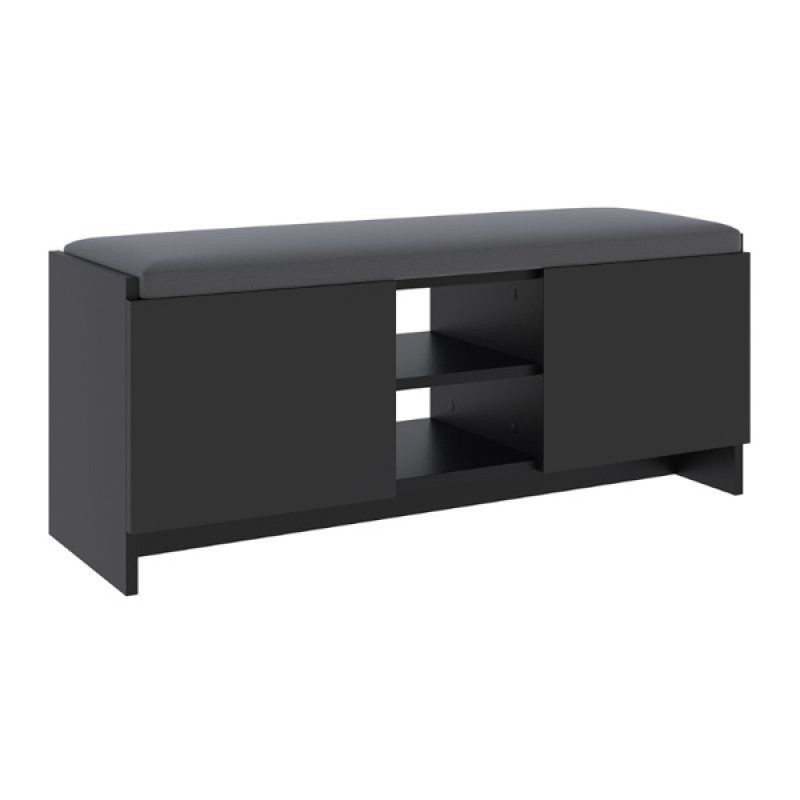 Παπουτσοθήκη Zulla Megapap χρώμα μαύρο 110x37x43εκ.