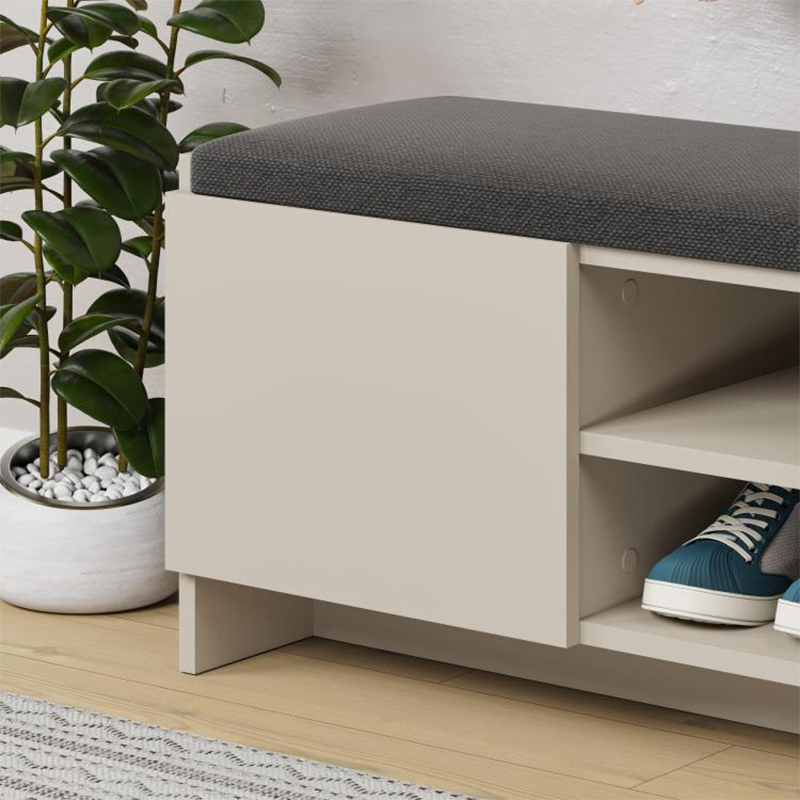 Zulla Megapap melamine entrance furniture in sandstone color 110x37x43cm.