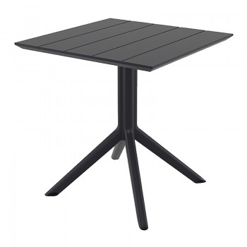 PARIS BLACK 70X70X74εκ. ΤΡΑΠΕΖΙ ΠΟΛ/ΝΙΟΥ