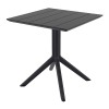 PARIS BLACK 80X80X74εκ. ΤΡΑΠΕΖΙ ΠΟΛ/ΝΙΟΥ