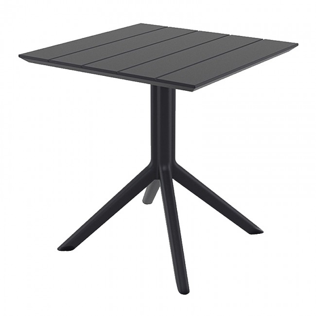PARIS BLACK 80X80X74εκ. ΤΡΑΠΕΖΙ ΠΟΛ/ΝΙΟΥ