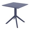 PARIS DARK GREY 80X80X74εκ. ΤΡΑΠΕΖΙ ΠΟΛ/ΝΙΟΥ