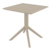 PARIS TAUPE 80X80X74εκ. ΤΡΑΠΕΖΙ ΠΟΛ/ΝΙΟΥ