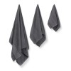 Πετσέτες μπάνιου Piramit Capa Home σετ 3 τμχ 450gr/m² χρώμα ανθρακί