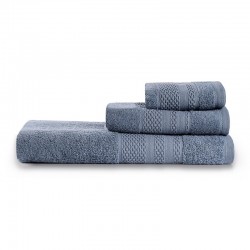 Πετσέτες μπάνιου Piramit Capa Home σετ 3 τμχ 450gr/m² χρώμα indigo blue