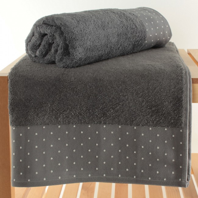 Πετσέτες μπάνιου Pitircik Saheser Home σετ 2 τμχ 510gr/m² χρώμα γκρι