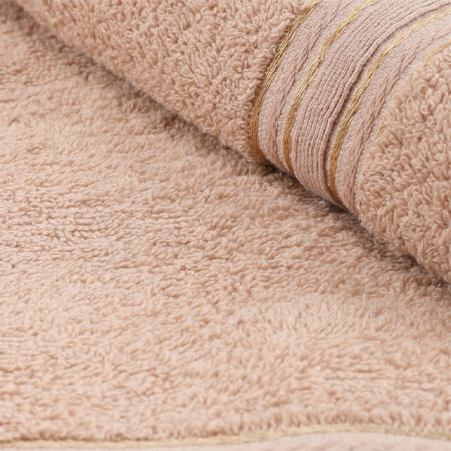 Πετσέτες προσώπου - μπάνιου Dora Capa Home σετ 2 τμχ 450gr/m² χρώμα cappuccino